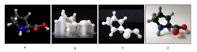 3D printed molecules